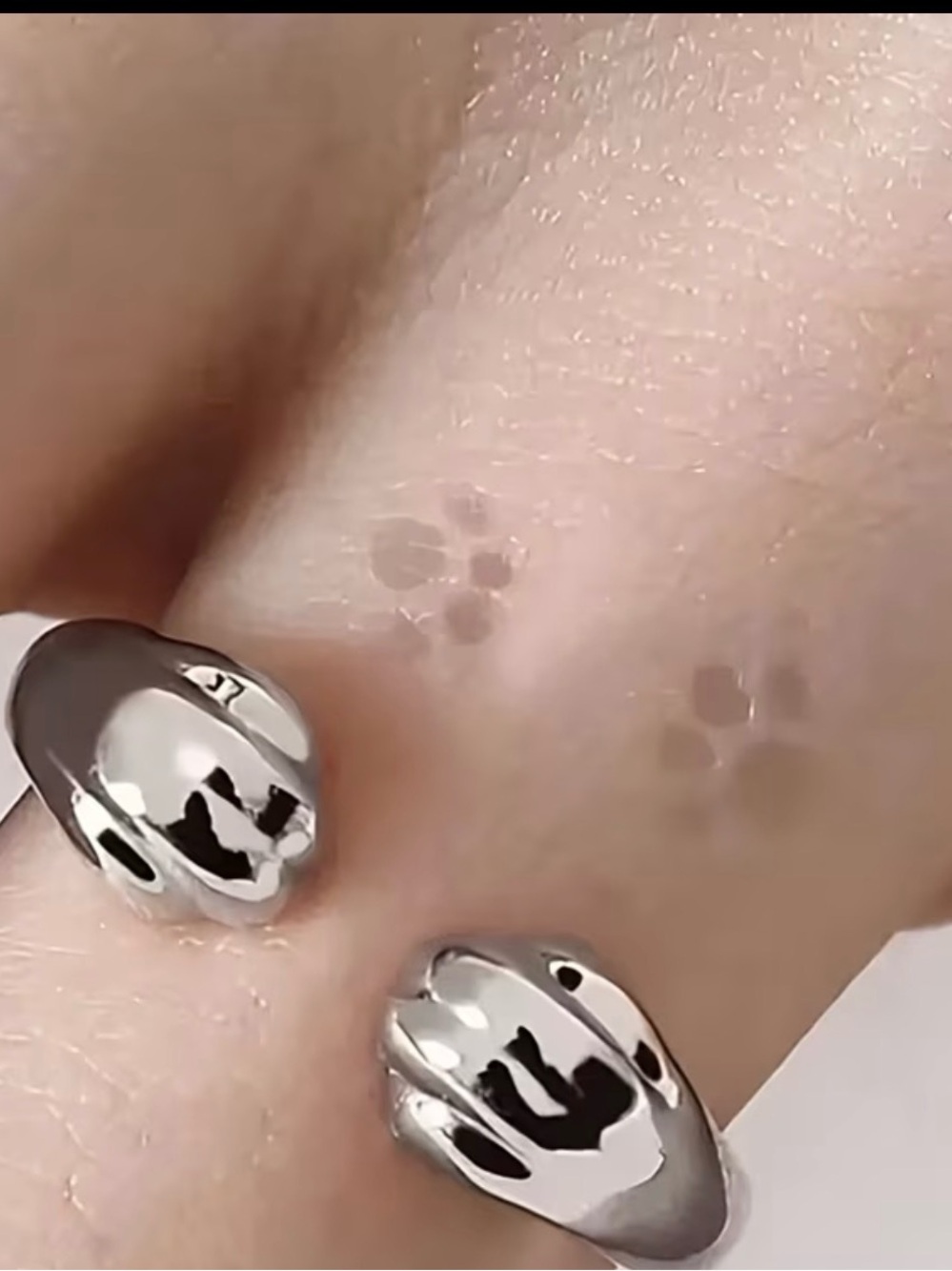 Silver Pet Paw Ring